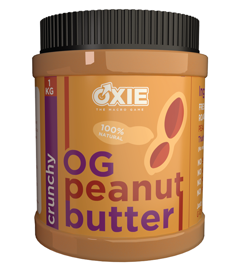 original peanut butter I oxie nutrition I peanut butter I protein peanut butter I weight gain peanut butter I peanut butter with protein I roasted peanut butter
